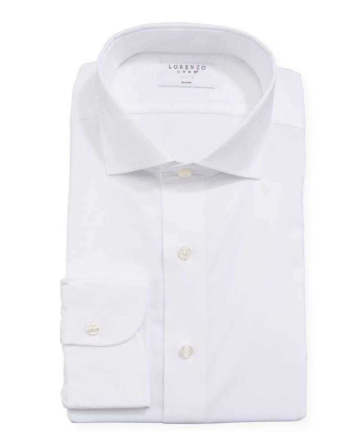 Men's Stripe Texture Cotton Dress
