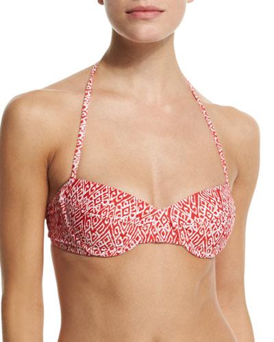 Printed Underwire Halter