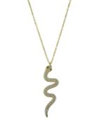Crystal Snake Pendant Necklace