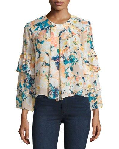 3-tier-sleeve Blouse,