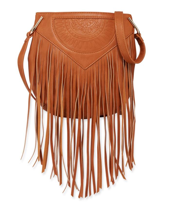 Rose Queen Fringe Crossbody Bag