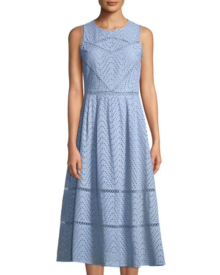 Sabina Eyelet-embroidered A-line