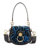 Tess Small Embroidered Leather Camera Crossbody Bag