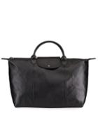 Le Pliage Cuir Large Leather Top-handle Bag