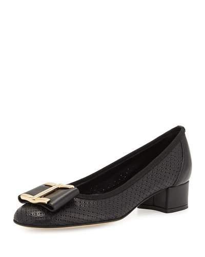Ramzi Laser-cut Bow Pump, Black