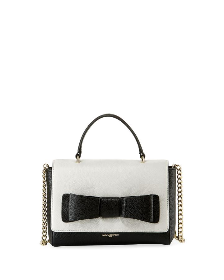 Bobbi Bow Pebble Leather Crossbody
