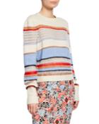 Meredith Striped Wool-blend Pullover