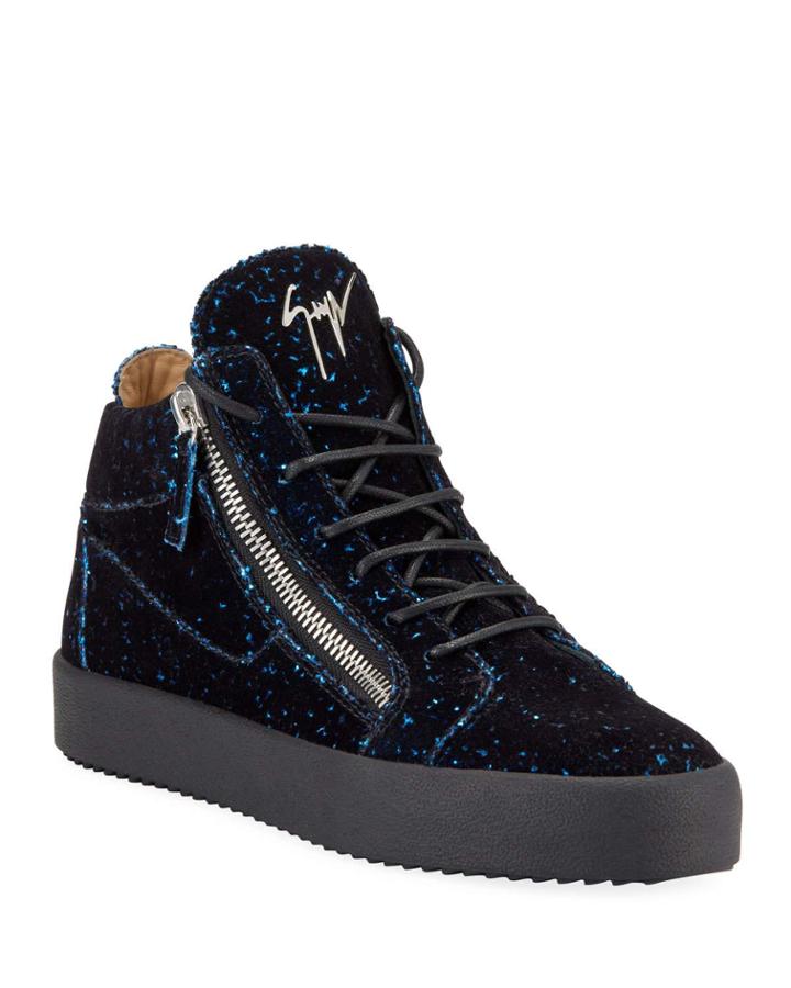 Glitter Velvet High-top
