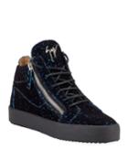 Glitter Velvet High-top