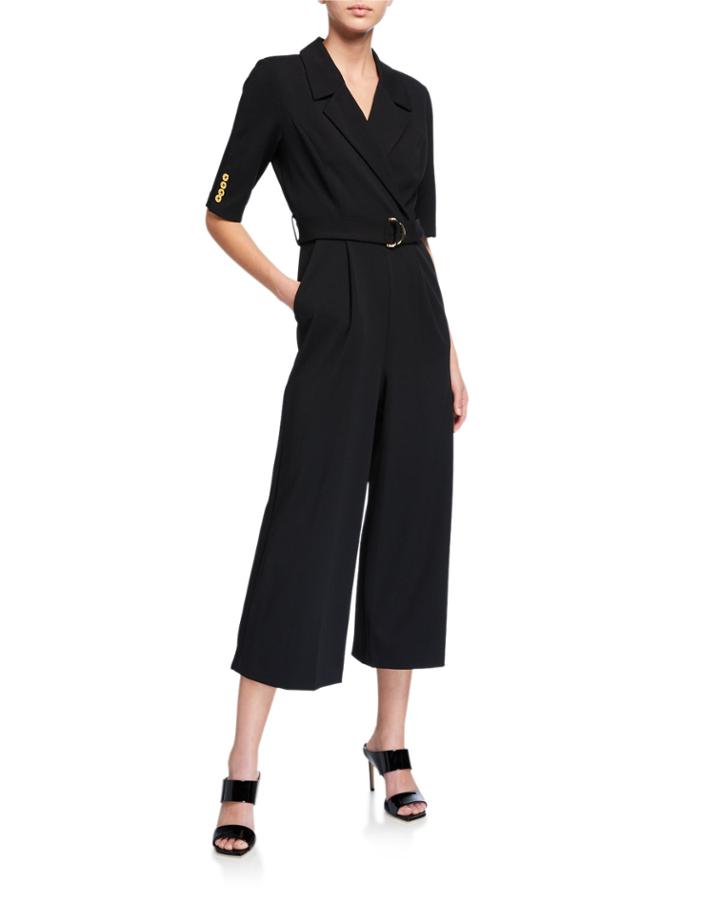 Cropped Wide-leg Jumpsuit