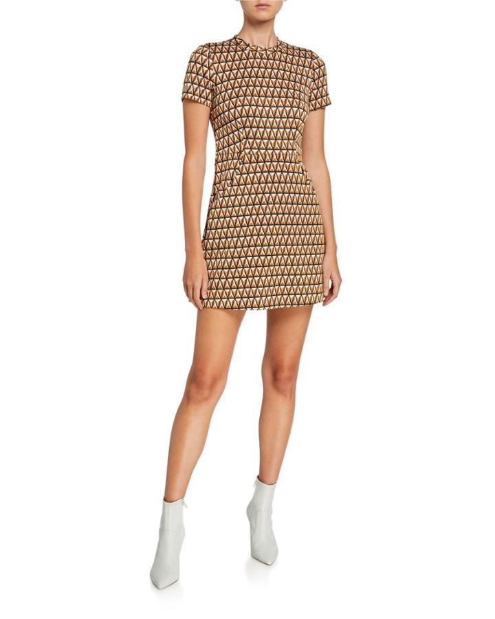 Lennon Printed A-line Dress