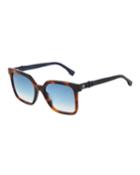 Oversized Square Tortoiseshell Acetate