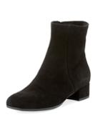 Jillian Suede Low Chunky-heel Booties