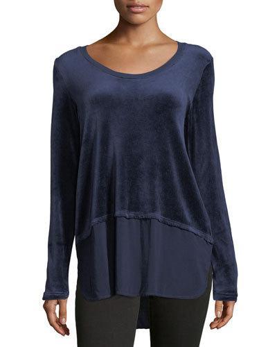 Double-layer Velvet Top