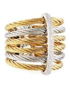 Classique Multi-row Micro-cable Band Ring, Size