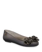 Space Love Flower-trim Flats
