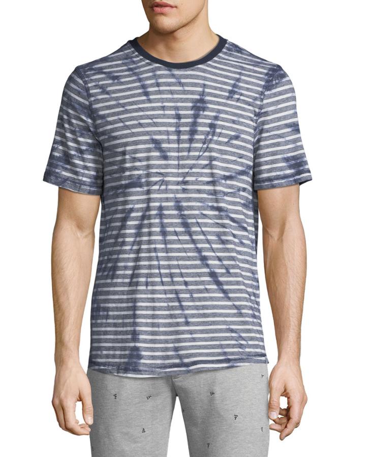 Men's Tourist Tie-dye & Striped Crewneck Tee