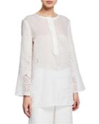 Haisley Gemma Cloth Blouse With Eyelet Trim