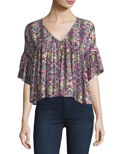Mumbail Graphic-print Blouse