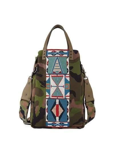 Bead-embroidered Camo