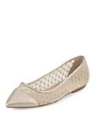 Jewel Faille Pointed-toe Flat