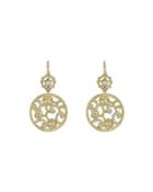 Penny Preville 18k Diamond Lacy Floral Double-drop Earrings, Women's, Gold