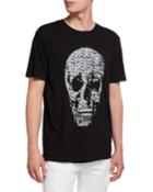 Leopard Skull Graphic Short-sleeve T-shirt