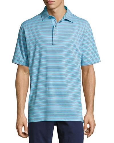 Fine Line Stripe-print Polo