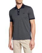 Men's Gancini Print Polo