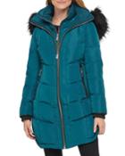 Down Parka W/ Faux Fur Trim