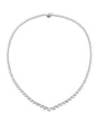 18k White Gold Graduated Diamond Necklace