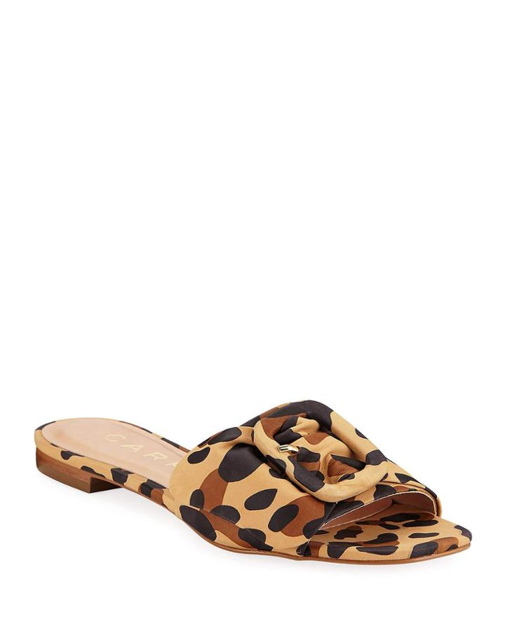 Leopard-print Nubuck Flat