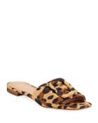 Leopard-print Nubuck Flat