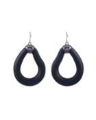 Link Wire Earrings, Black