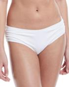 Side-shirred Full Swim Bikini Bottoms