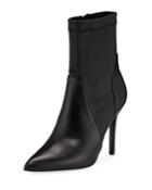 Laurent Stretch Leather Booties