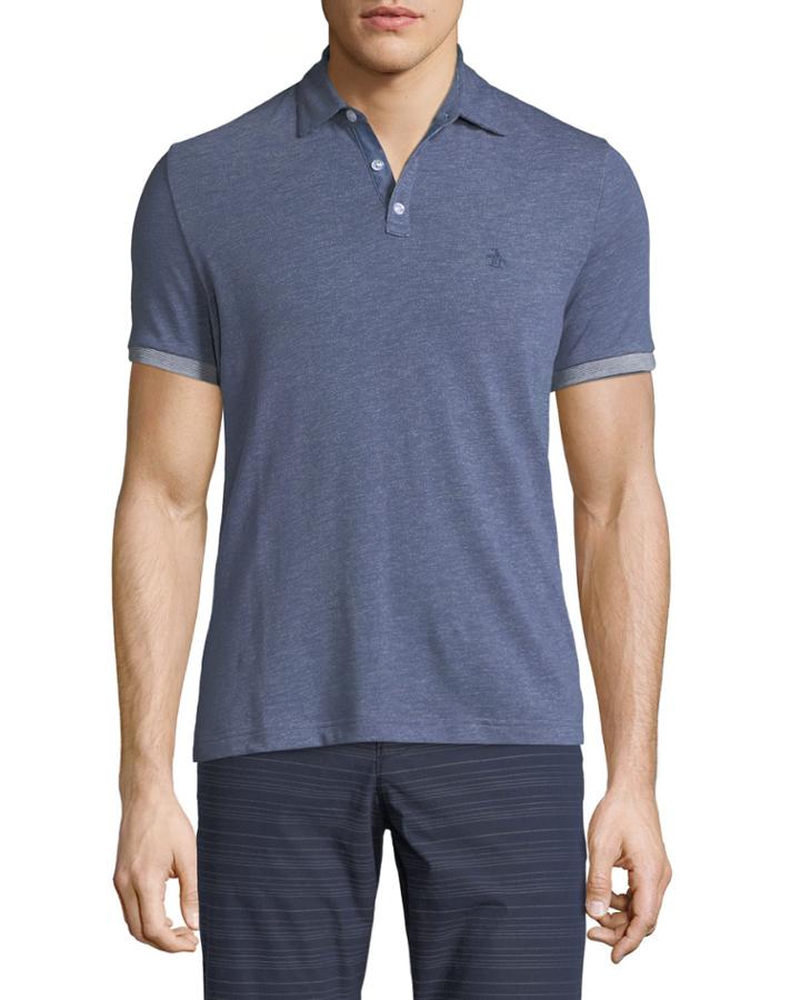 Men's Slub-jersey Polo