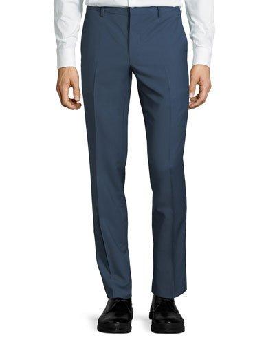 Wool-blend Slim Straight-leg Dress Pants