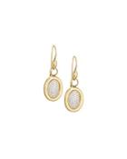 18k Pave Diamond Oval Earring Charms