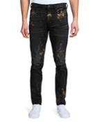 Men's Windsor Fit Painted Denim Jeans