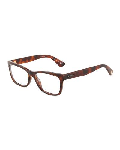Bamboo-motif Square Optical Glasses