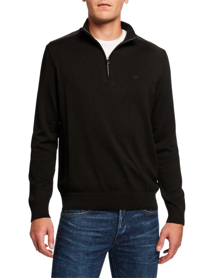 Men's Cotton Zip Pullover