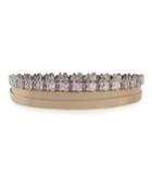 Leather Wrap Choker W/ Baguette Crystals