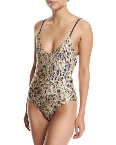 You Eye Scoop-back One-piece Swim Suit,