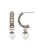 Pearl Drop Hoops