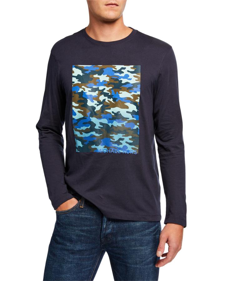 Men's Camo Graphic Long-sleeve T-shirt