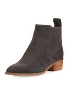 Tawny Suede Stitched Chelsea Bootie