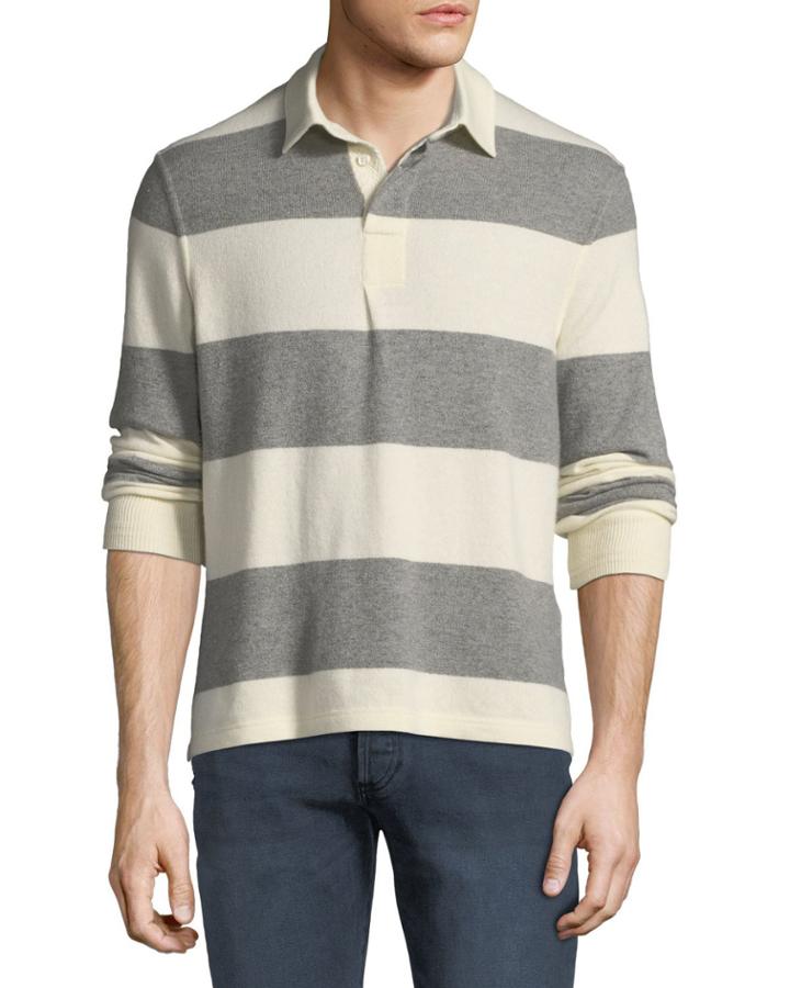 Men's Rugby Striped Cashmere