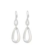 Cherish Double-link Drop Earrings W/ Pave Diamonds
