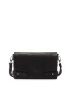 Cargo Pebbled Faux-leather Crossbody Bag, Black